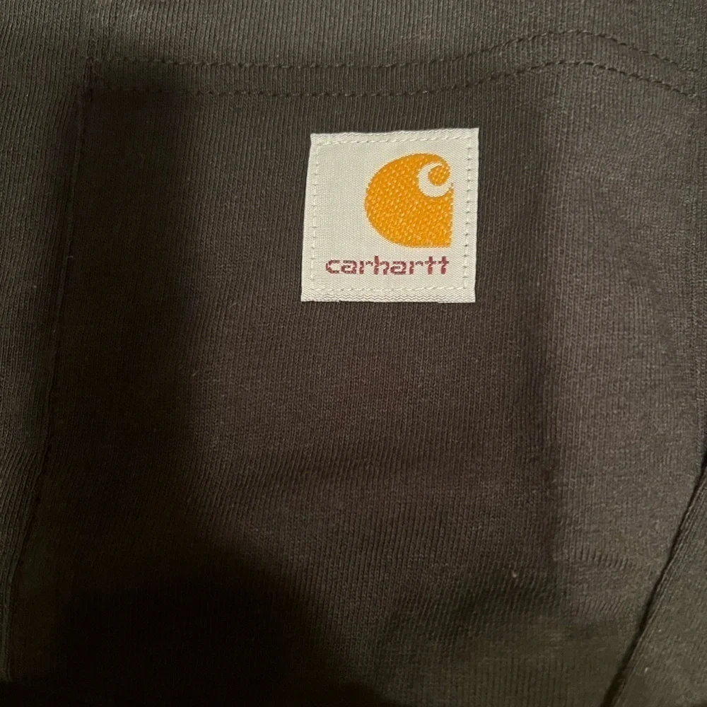 NWT Carhartt T-Shirt Adult Large Black Loose Fit Long Sleeve Heavy Work (C4)